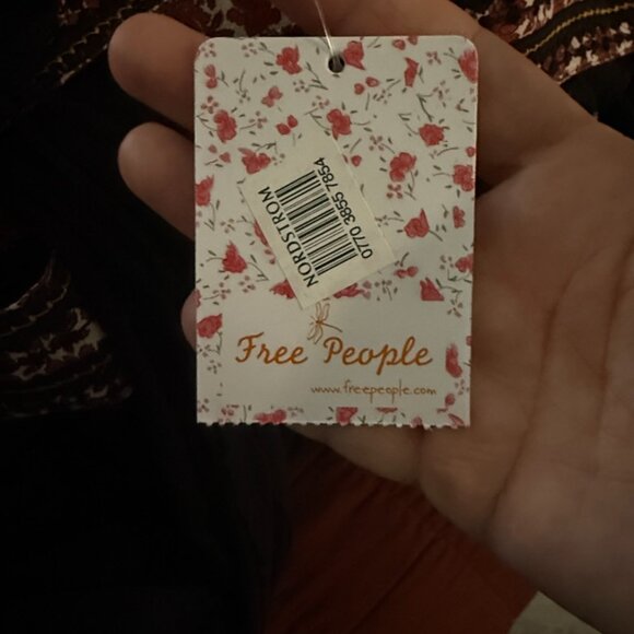 Free People A Night in Delhi Asymmetrical Hem Side Tie Tunic - Picture 5 of 6